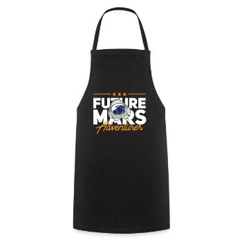 Future Mars Adventurer Astronaut Planet - Tablier de cuisine - noir - Devant - AI Model Male 185 dark (185cm)