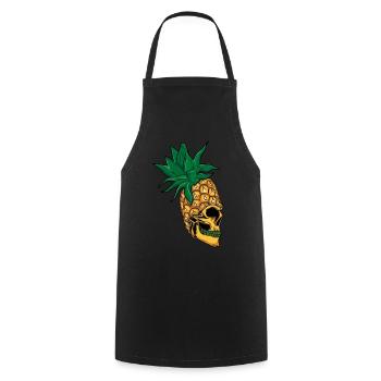 Surf Hello Summer Pineapple Dia De Los Muertos - Cooking Apron - black - Front - AI Model Male 185 dark (185cm)