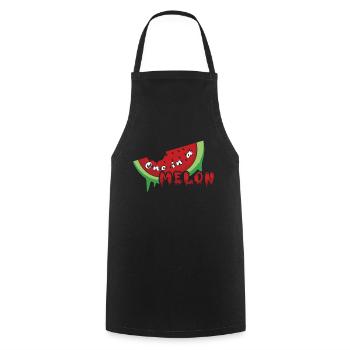 One In Melon Watermelon Fruit Surf Hello Summer - Cooking Apron - black - Front - AI Model Male 185 dark (185cm)