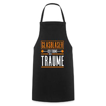Glasbläser - Ich Forme Träume - Glasbläserei - Kochschürze - Schwarz - Vorne - AI Model Male 185 dark (185cm)