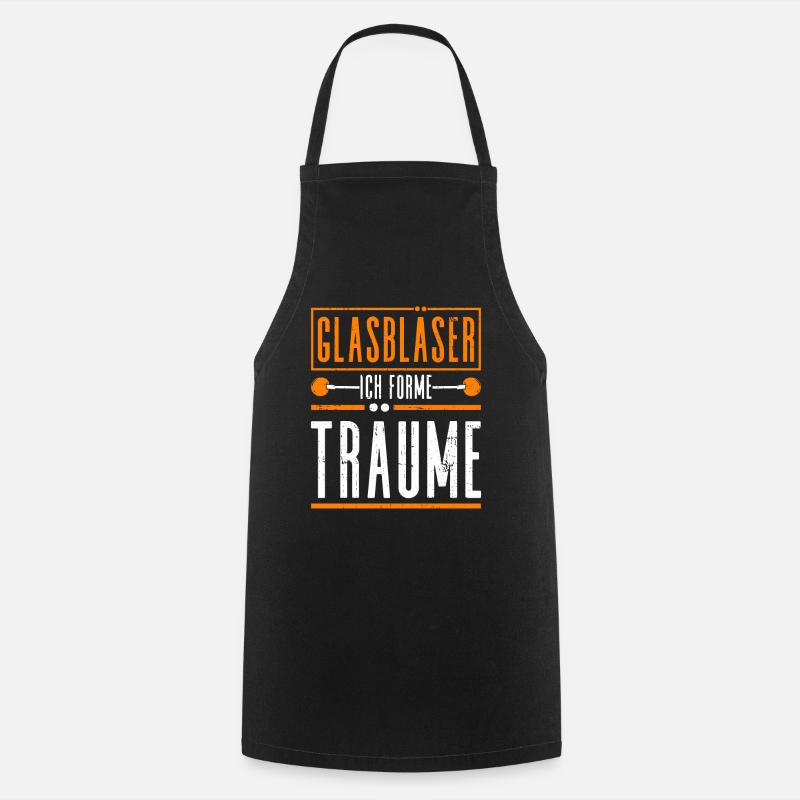 Glasbläser - Ich Forme Träume - Glasbläserei - Kochschürze - Schwarz