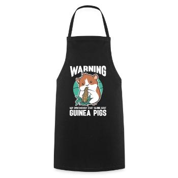 Guinea Pig Gift Pet Guinea Pig - Cooking Apron - black - Front - AI Model Male 185 dark (185cm)
