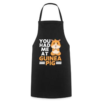 Guinea Pig Gift Pet Guinea Pig - Cooking Apron - black - Front - AI Model Male 185 dark (185cm)