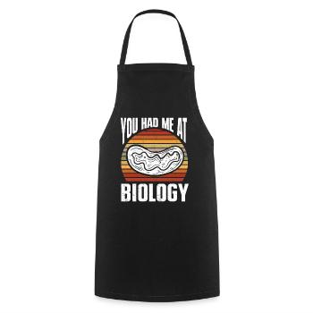 Biologiste Cadeau Biologie - Tablier de cuisine - noir - Devant - AI Model Male 185 dark (185cm)