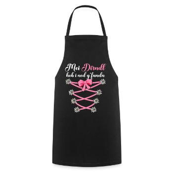 Trachten T-Shirt Damen Trachtenshirt Dirndl Shirt - Kochschürze - Schwarz - Vorne - AI Model Male 185 dark (185cm)
