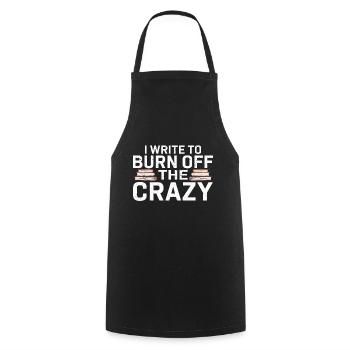 Autor Geschenk Spruch Bücherwurm Schriftsteller - Kochschürze - Schwarz - Vorne - AI Model Male 185 dark (185cm)