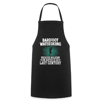 Barefoot waterskiing - Cooking Apron - black - Front - AI Model Male 185 dark (185cm)