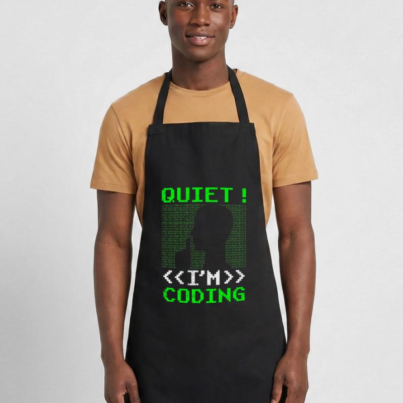 Silent I Programming Coding Coder Programming Cooking Apron