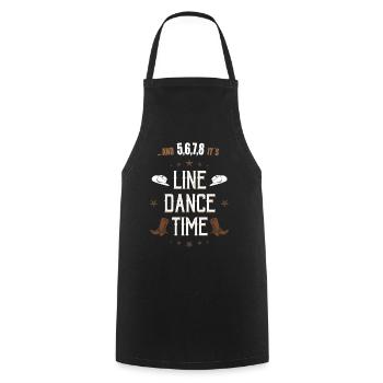 Danse en ligne Danse en ligne Country Cadeau - Tablier de cuisine - noir - Devant - AI Model Male 185 dark (185cm)