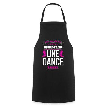 Linedance Line Dance tanzen Rentnerin Oma Geschenk - Kochschürze - Schwarz - Vorne - AI Model Male 185 dark (185cm)
