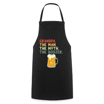 Grandfather - The Man, the Legend, the Drinker - Cooking Apron - black - Front - AI Model Male 185 dark (185cm)