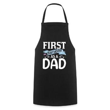First Birthday As Daddy Daddy Dad Party - Cooking Apron - black - Front - AI Model Male 185 dark (185cm)