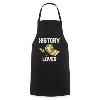 History Lover Historian Profession History - Cooking Apron - black - Front - AI Model Male 185 dark (185cm)