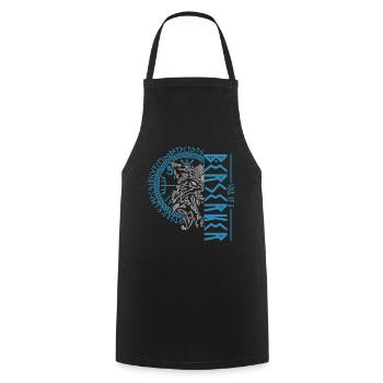 Soul of a Berserker, Norse Viking warrior - Cooking Apron - black - Front - AI Model Male 185 dark (185cm)