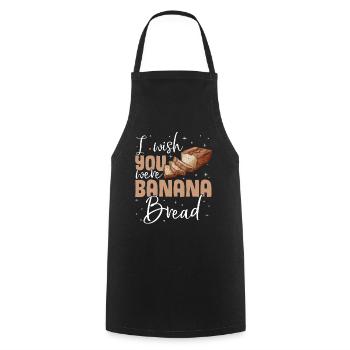 Drôle de vêtements de cuisson au pain aux bananes - Tablier de cuisine - noir - Devant - AI Model Male 185 dark (185cm)