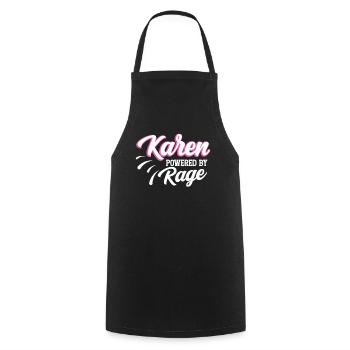 Karen Driven by Rage, Karen's Funny Memes - Cooking Apron - black - Front - AI Model Male 185 dark (185cm)