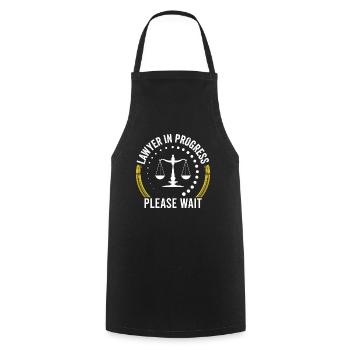 Lawyer Work in progress Please wait Law Lawyer - Cooking Apron - black - Front - AI Model Male 185 dark (185cm)