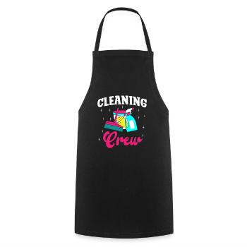Équipe de nettoyage - Tablier de cuisine - noir - Devant - AI Model Male 185 dark (185cm)