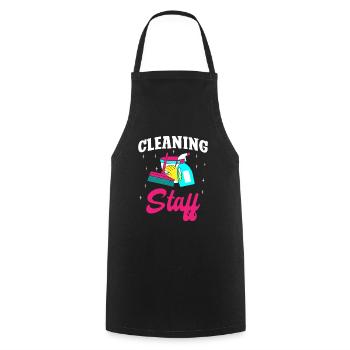 From 250km/h my broom pulls a little to the right - Cooking Apron - black - Front - AI Model Male 185 dark (185cm)