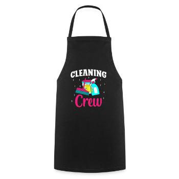 Équipe de nettoyage - Tablier de cuisine - noir - Devant - AI Model Male 185 dark (185cm)