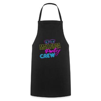 Malle Party Crew - Cooking Apron - black - Front - AI Model Male 185 dark (185cm)