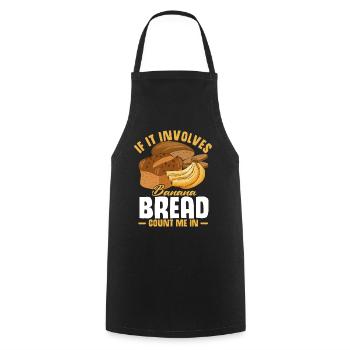 Drôle de vêtements de cuisson au pain aux bananes - Tablier de cuisine - noir - Devant - AI Model Male 185 dark (185cm)