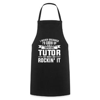 Tutor Geschenk Tutor - Kochschürze - Schwarz - Vorne - AI Model Male 185 dark (185cm)