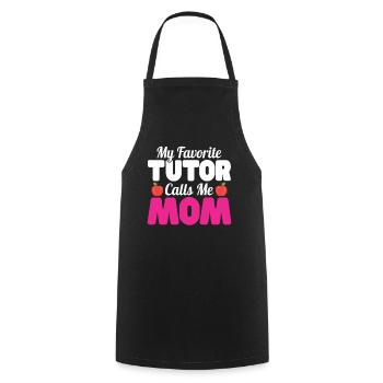 Tutor Gift Tutor - Cooking Apron - black - Front - AI Model Male 185 dark (185cm)
