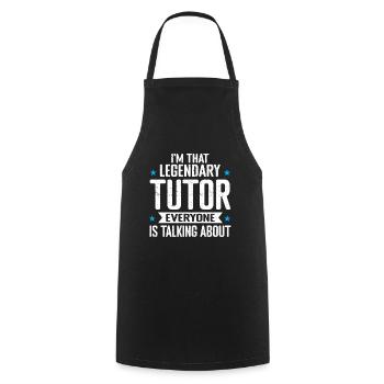 Tutor Gift Tutor - Cooking Apron - black - Front - AI Model Male 185 dark (185cm)