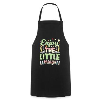Enjoy the little things Microscopes Microscope - Cooking Apron - black - Front - AI Model Male 185 dark (185cm)