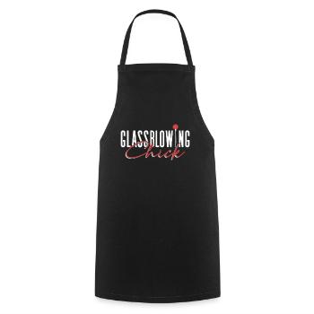 Glasbläser-Küken - Glasblasen Glasbläser - Kochschürze - Schwarz - Vorne - AI Model Male 185 dark (185cm)