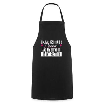 Glasbläserkönigin Glas Glasblasen Glasbläser - Kochschürze - Schwarz - Vorne - AI Model Male 185 dark (185cm)