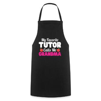 Tutor Gift Tutor - Cooking Apron - black - Front - AI Model Male 185 dark (185cm)