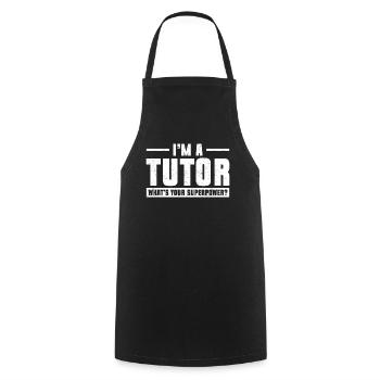Tutor Geschenk Tutor - Kochschürze - Schwarz - Vorne - AI Model Male 185 dark (185cm)