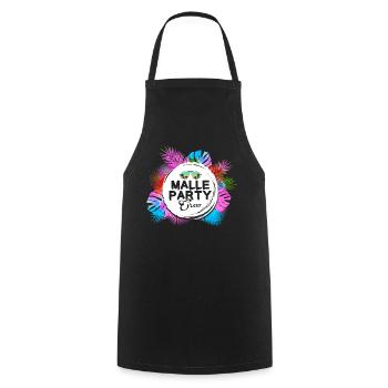 Malle Party Crew - Cooking Apron - black - Front - AI Model Male 185 dark (185cm)