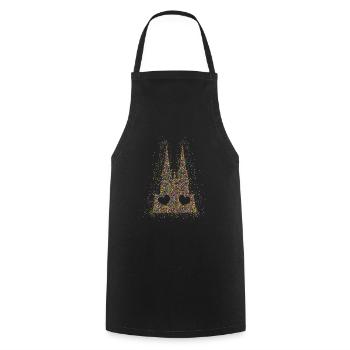 Confetti in the heart of Cologne heartbeat - Cooking Apron - black - Front - AI Model Male 185 dark (185cm)