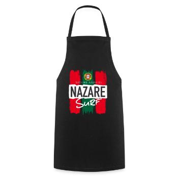 Nazare Surf Paradise Portugal - Tablier de cuisine - noir - Devant - AI Model Male 185 dark (185cm)