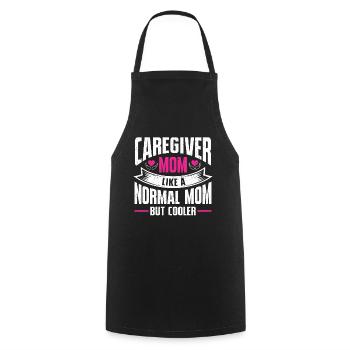 Caregiver Gift Nurse - Cooking Apron - black - Front - AI Model Male 185 dark (185cm)