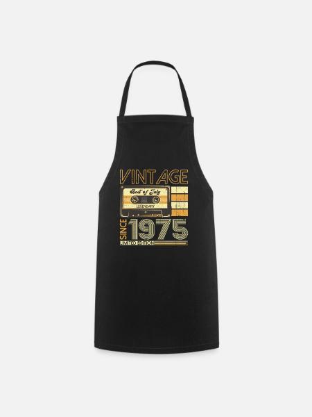 48. Geburtstag Mann Original Juli Jahrgang 1975 - Kochschürze - Schwarz
