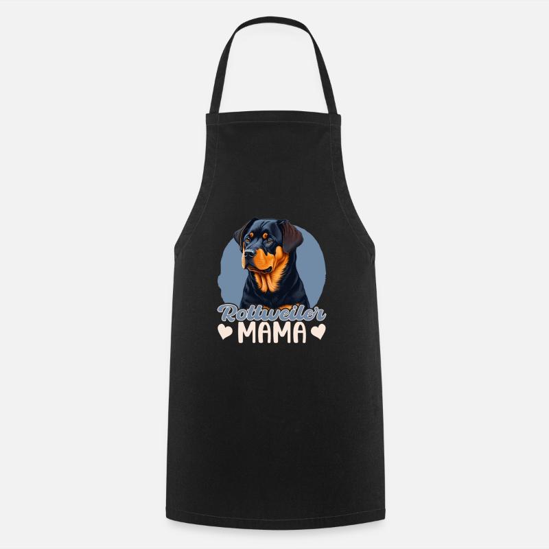 Rottweiler Mama - Kochschürze - Schwarz