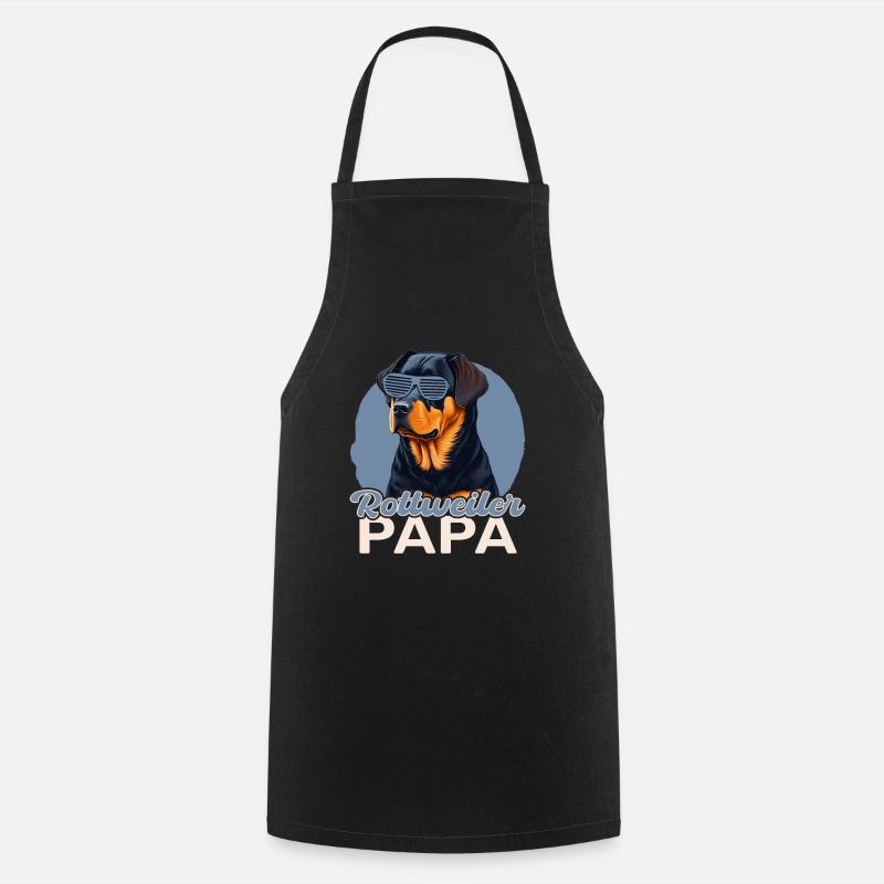 Rottweiler Papa - Tablier de cuisine - noir