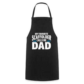 Échafaudage Cadeau Artisan Travail Échafaudage - Tablier de cuisine - noir - Devant - AI Model Male 185 dark (185cm)