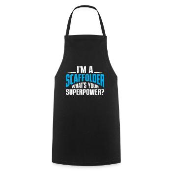 Échafaudage Cadeau Artisan Travail Échafaudage - Tablier de cuisine - noir - Devant - AI Model Male 185 dark (185cm)