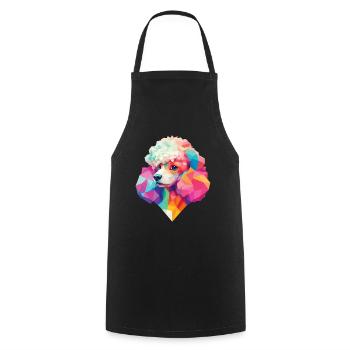 Chiens Caniche Design Chien Pet Mignon Dog Owner - Tablier de cuisine - noir - Devant - AI Model Male 185 dark (185cm)