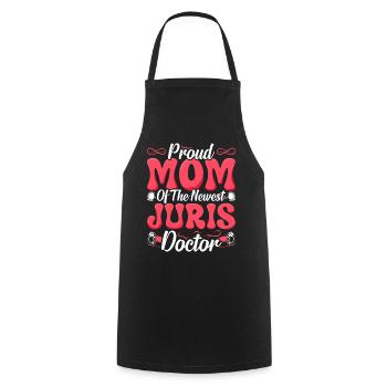 Doctorate Degree great - Cooking Apron - black - Front - AI Model Male 185 dark (185cm)