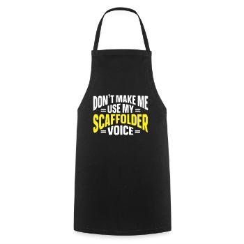 Échafaudage Cadeau Artisan Travail Échafaudage - Tablier de cuisine - noir - Devant - AI Model Male 185 dark (185cm)