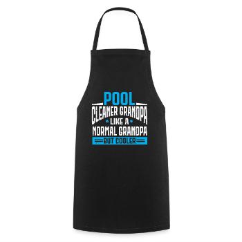 Nettoyage de piscine Travail Gardien de piscine - Tablier de cuisine - noir - Devant - AI Model Male 185 dark (185cm)