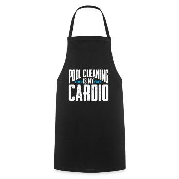 Nettoyage de piscine Travail Gardien de piscine - Tablier de cuisine - noir - Devant - AI Model Male 185 dark (185cm)