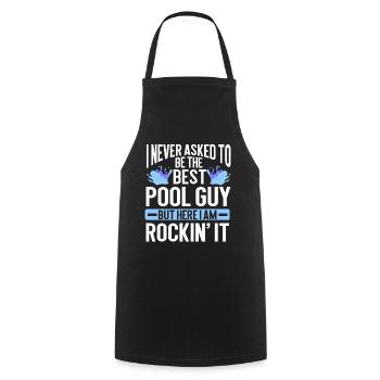 Nettoyage de piscine Travail Gardien de piscine - Tablier de cuisine - noir - Devant - AI Model Male 185 dark (185cm)
