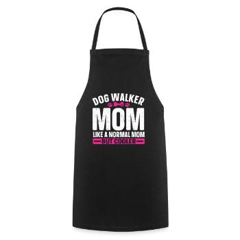 Dog Sitter Gift, Professional Dog Sitter - Cooking Apron - black - Front - AI Model Male 185 dark (185cm)